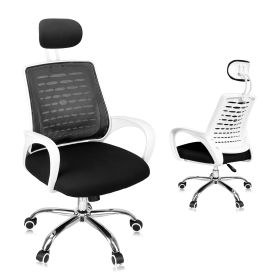 Ergonomic Mesh Office Chair High Back Desk Chair 360° Swivel Home Task Chair with Adjustable Lumbar Support 45°Rocking Angle Armrest Headrest