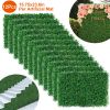 12Pcs 23.6x15.75in Artificial Boxwood Topiary Hedge Plant Grass Backdrop Fence Privacy Screen Grass Wall Decoration For Balcony Garden Fence