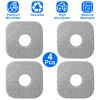 4Pcs Square Microfiber Mop Pads for Home Cleaning Reusable Machine Washable Flat Mop Replacements for Wet And Dry Floor Cleaning