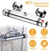 Thermostatic Mixing Valve Bath Shower Faucet Taps Mixer Temperature Control Brass Chrome