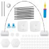 Balloon Arch Stand Kit Adjustable Background Balloon Frame Stand Set For Wedding Birthday Graduation Garden Decoration w/ Balloon Pump & Water Fillabl