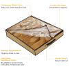12 Cells Under Bed Shoes Organizer Shoes Container Box Holder with Front Zipper Clear Cover Breathable Foldable Closet Shoes Bag