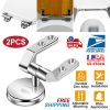 Zinc Alloy Toilet Seat Hinge Mounting Replacement Parts with Fitting Screws Bolts Nuts
