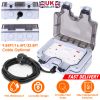 Double Outdoor Socket IP66 Waterproof 13A 2 Gang UK Plug Twin Switched Double Socket Electrical Wall Outlet Socket Box w/ 32.8ft Extension Cable