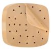 200Pcs Air Fryer Parchment Paper 9.05in Square Perforated Steamer Liner Sheet for Baking Cooking Easy Cleanup