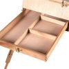 Foldable Wooden Tripod Art Easel w/Sketch Storage Drawer Case Shoulder Strap Adjustable