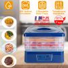 5-Tray Electric Food Dehydrator Multi-Tier Fruit Preserver Machine w/ Temperature Control Dryer For Beef Jerky Meat Fruit Dog Treats Herbs Vegetable