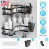 2Pcs Corner Shower Caddy Anti-Rust Soap Holder Hanging Hook No Drilling Adhesive Shower Organizer Corner Shelves Bathroom Kitchen
