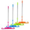 Microfiber Mop Metal Floor Dust Hairs Cleaning 360° Rotatable Washable Refill Pads Hard Handle (Orange)
