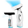 4 In 1 Cordless Window Vacuum Cleaner Rechargeable Glass Tile Mirror Cleaning Tool with Dual Water Tanks Multifunctional Spray Bottle