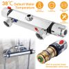 Thermostatic Mixing Valve Bath Shower Faucet Taps Mixer Temperature Control Brass Chrome