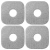 4Pcs Square Microfiber Mop Pads for Home Cleaning Reusable Machine Washable Flat Mop Replacements for Wet And Dry Floor Cleaning