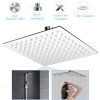 8 Inch Rain Shower Head 304 Stainless Steel Rainfall Adjustable Ultra-Thin Square Head