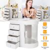 Makeup Storage Box Jewelry Display Organizer Box Desktop Cosmetic Storage Drawer Case with 4 Drawers
