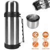 40.57OZ Stainless Steel Vacuum Insulated Bottle Portable Thermal Cup Water Flasks Bottles Drink Coffee Beverage Bottle Food Grade Non Toxic For Hot Co