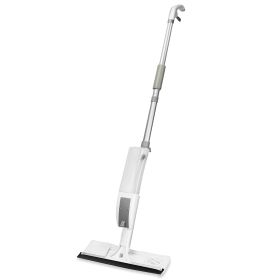 Microfiber Spray Mops Water Spraying Window Squeegee Mop Cleaner With a 400ml Refillable Bottle and 2 Reusable Microfiber Pads Flat Mop for Tile Car W