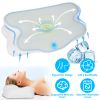 Orthopedic Memory Foam Pillow with Cooling Case Neck Support Pillow with Machine Washable Case for Side Back Stomach Sleepers