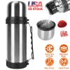 40.57OZ Stainless Steel Vacuum Insulated Bottle Portable Thermal Cup Water Flasks Bottles Drink Coffee Beverage Bottle Food Grade Non Toxic For Hot Co
