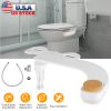 Bidet Attachment Non-Electric Fresh Water Bidet Sprayer Toilet Seat Attachment with Dual Nozzles Water Flow Control
