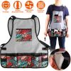 15-Pocket Work Tool Apron 600D Oxford Cloth Gardening Tool Bib Aprons for Men Women Carpenter