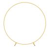 7.3FT Metal Round Balloon Arch Reusable Circle Backdrop Stand Large Wedding Party Arch Frame with Balloon Tools for Wedding Birthday Party Photo Backg