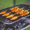 4Pcs BBQ Grill Mat Non-Stick Mat Baking Mat Reusable Reversible Washable FDA-Approved for Gas Charcoal