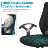 Office Chair Ergonomic Mesh Task Chair with 250LBS Load Bearing Thick Sponge Seat Backrest Adjustable Height 360° Swivel Wheels Rocking Function