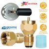 Propane Tank Refill Adapter 1Lb LP Gas Cylinder Tank Coupler Heater Solid Brass