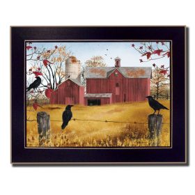 "Autumn Gold" By Billy Jacobs, Printed Wall Art, Ready To Hang Framed Poster, Black Frame