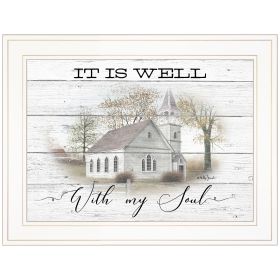 "It Is Well" By Billy Jacobs, Ready to Hang Framed Print, White Frame