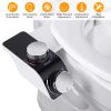 Bidet Attachment Non-Electric Fresh Water Bidet Sprayer Toilet Seat Attachment with Self Cleaning Dual Nozzles Cold Warm Water Temperature Pressure Co