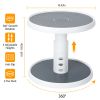 2 Tier Lazy Susan 360° Turntable Non Skid Kitchen Spice Rack Organizer 10 Inch Height Adjustable Storage Rack For Cabinet Counter Bathroom Pantry
