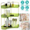 Bathroom Countertop Organizer 3 Tier Corner Makeup Storage Shelf Vanity Cosmetic Perfume Tray Clear Corner Rack for Bedroom Bathroom Kitchen