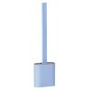 Toilet Brush And Holder TPR Bristles Toilet Bowl Cleaner Brush w/ Bendable Head Non-Slip Long Handle Wall Mounted Toilet Cleaner For Bathroom Deep-Cle