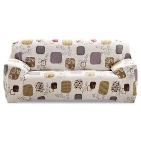 Sofa Cover Printed Stretch Sofa Furniture Cover Soft Sofa Slipcover Polyester Furniture Protector Cover (Option: Blocks_3S)