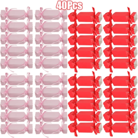 40Pcs Wedding Party Treat Boxes Small  Red Candy Shaped Gift Boxes (Option: Style1)