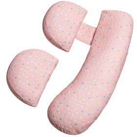 Pregnancy Pillows Adjustable Support Maternity Pillow Soft Side Sleeper Pregnancy Pillows Wedge Pillow with Detachable Pillow Cover (Option: Pink_Extend)