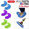 Mop Slippers Shoes Cover Floor Cleaning Socks Reusable Multi-Function Duster for House Bathroom Kitchen Livingroom