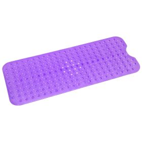 Bath Tub Mat Non-Slip Shower Mat BPA-Free Massage Anti-Bacterial with Suction Cups Washable for Bathroom Kitchen Pool (Option: PPL)