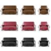 Reversible Sofa Cover Chair Loveseat Couch Slipcover Microfiber Cushion Furniture Protector Shield Water-Resistant w/ Elastic Strap for Kids Pet Dog C