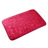 2 Pcs/Set Bathroom Rugs Luxury Flannel Non-Slip Bathroom Rugs Set Soft Pebbles Shower Absorbent Carpet U-Shaped Toilet Mat Washable for Bathroom Entra