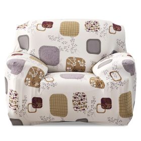 Sofa Cover Printed Stretch Sofa Furniture Cover Soft Sofa Slipcover Polyester Furniture Protector Cover (Option: Blocks_1S)