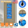 Over the Door Shoes Rack 20-Pocket Organizer 5-Layer Hanging Storage Shelf for Kids Shoes Closet Cabinet Slippers Small Toys