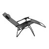 Zero Gravity Lounge Chair 330lbs Load Foldable Recliner Chair w/ Stress Relief Pillow Patio Poolside Beach Lying Chair