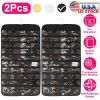 2Pcs Hanging Jewelry Organizer Earring Necklace Bracelet Holder Double-sided 80 Pockets Accessory Storage Pocket