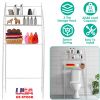 3 Tier 25.59x9.84x66.14in Bathroom Over the Toilet Storage Shelf Free Standing Laundry Room Organizer Space Saver Rack