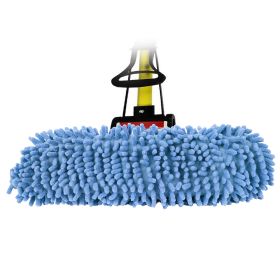 Mop Slippers Shoes Cover Floor Cleaning Socks Reusable Multi-Function Duster for House Bathroom Kitchen Livingroom (Option: Blue)