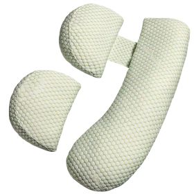 Pregnancy Pillows Adjustable Support Maternity Pillow Soft Side Sleeper Pregnancy Pillows Wedge Pillow with Detachable Pillow Cover (Option: Green_Extend)