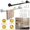 Single Bath Towel Bar 9.8in to 24.6in Length Adjustable Towel Rack Rustproof Stainless Steel Towel Holder Wall-Mounted Retractable Towel Rail For Bath