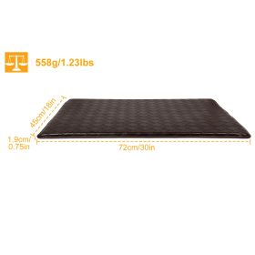 Anti-Fatigue Standing Mat Anti-Slip Memory Foam Floor Mat Water-proof Kitchen Mat (Option: Black)